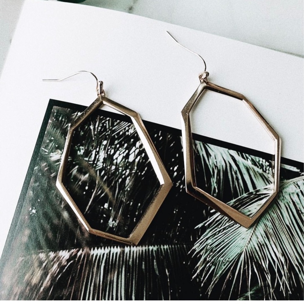 Kendra Scott hexagonal earrings